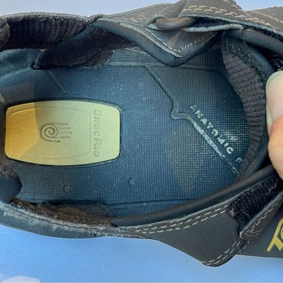 Teva Men's Brown/Gray Sandals Shoc Pad Size 9 - Picture 8 of 9